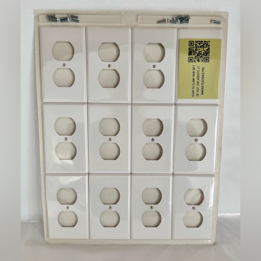 White Receptacle Wall Plates – Bates Choice